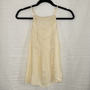Cream Lace Peasant Cami